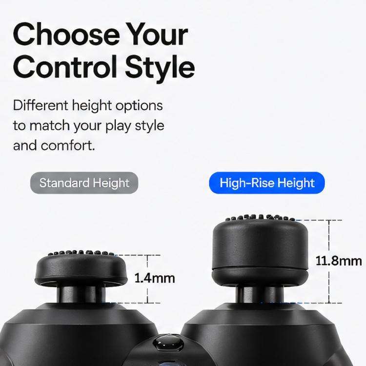XDcase 8pcs Silicone Anti-Slip Joystick Cap Stackable Cover for PS5 / Switch Pro / Xbox 360 Gamep...