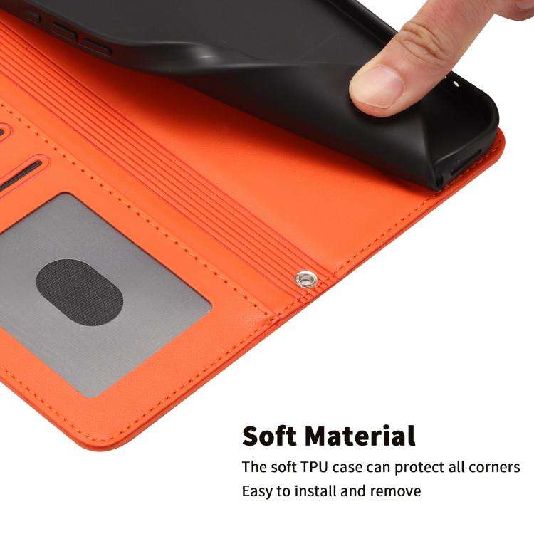 For Ulefone Note 21 Happy Heart Pattern Magnetic Closure Vegan Leather Phone Case with Wrist Stra...