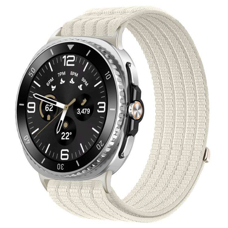 For Galaxy Watch9 / 8 / 8 Classic xDfind Nylon Breathable Hook And Loop Fastener Watch Band(Starl...