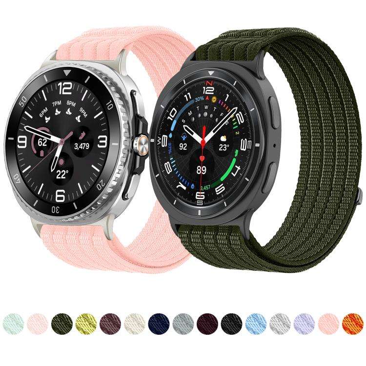 For Galaxy Watch9 / 8 / 8 Classic xDfind Nylon Breathable Hook And Loop Fastener Watch Band(Starl...