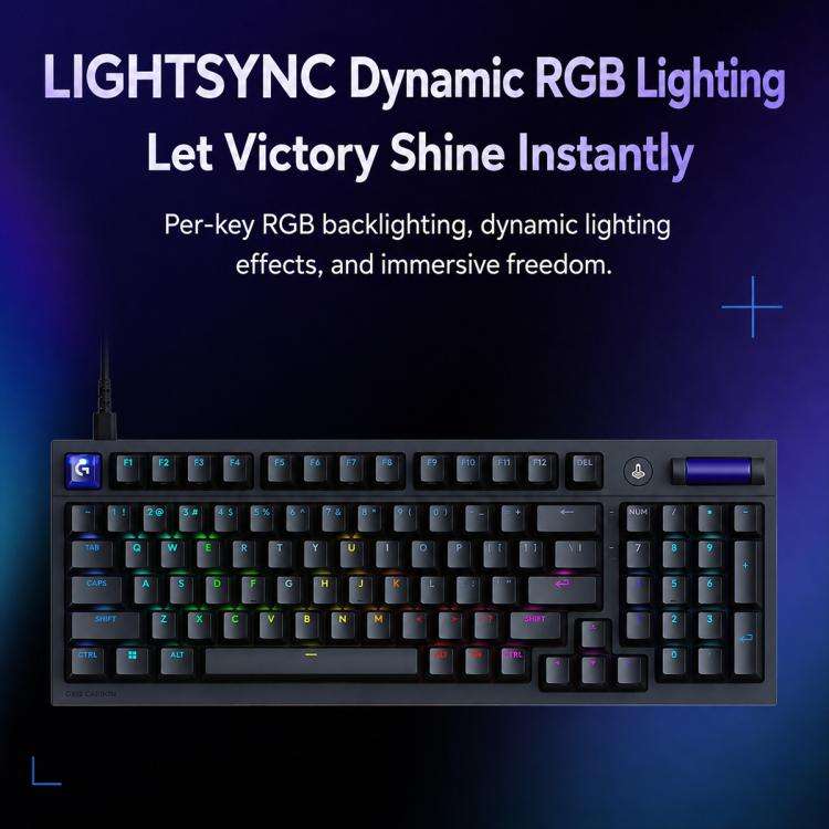 Logitech G316 8K Custom Mechanical Gaming Keyboard Esports Edition with Linear Switches(Black)