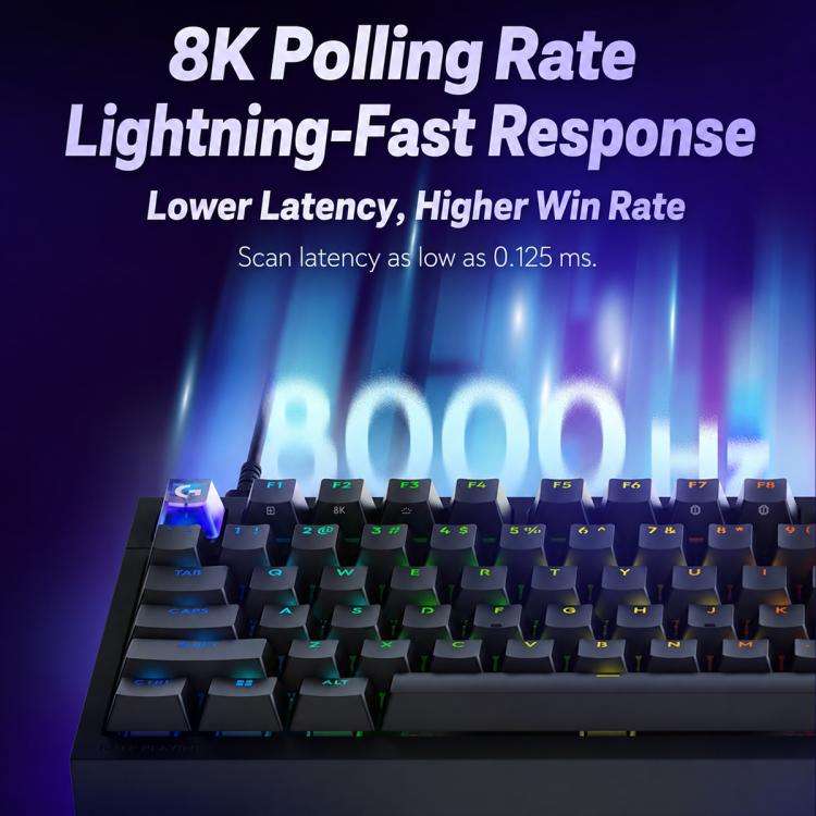 Logitech G316 8K Custom Mechanical Gaming Keyboard Esports Edition with Linear Switches(Black)