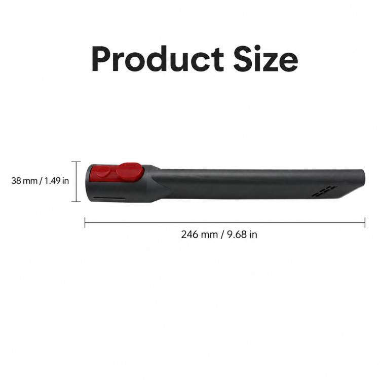 For Dyson V7 / V8 / V10 / V11 Vacuum Cleaner Replacement Parts, Long Flat-Nozzle Cleaning Brush Head