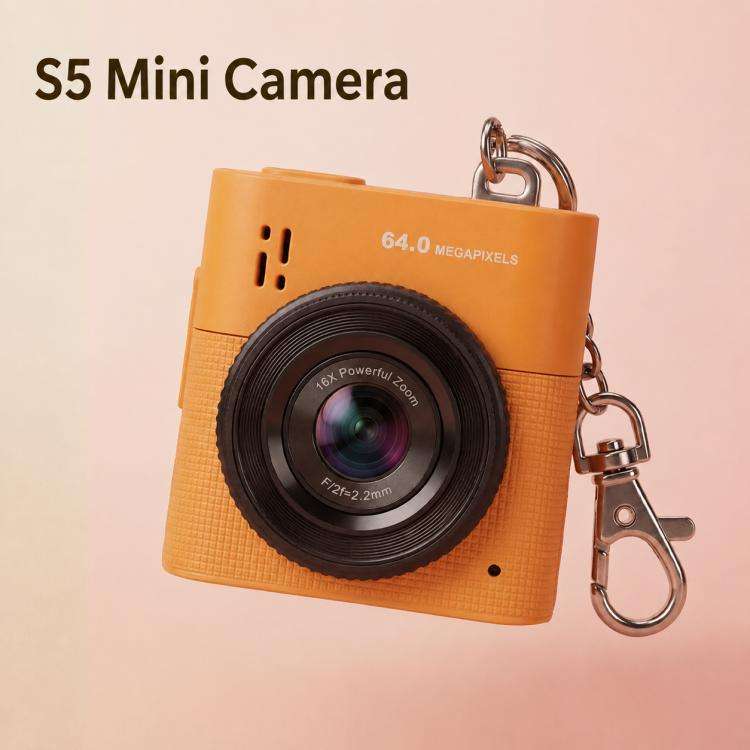 S5 6400PX 1.4 inch LCD HD Digital Mini Thumb Pocket Camera(Orange)