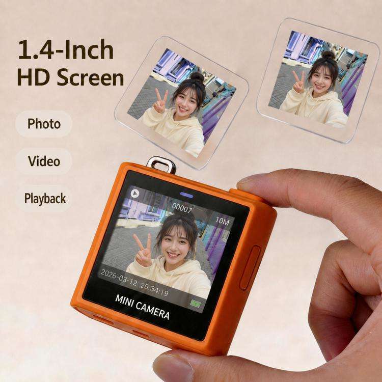 S5 6400PX 1.4 inch LCD HD Digital Mini Thumb Pocket Camera(Pink)