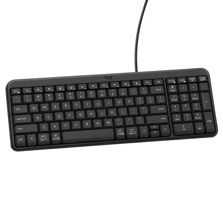 Logitech K106 USB Waterproof Splash Wired Keyboard(Black)