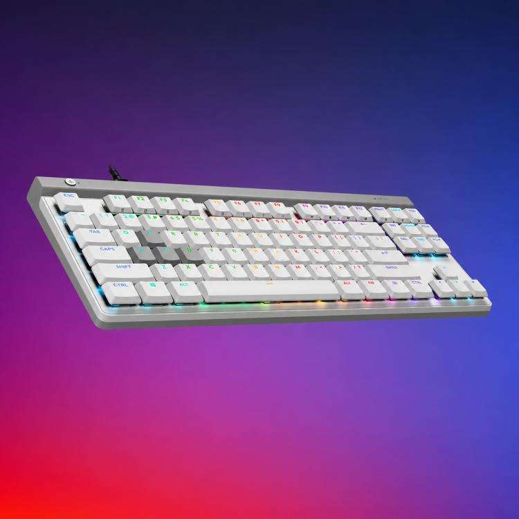 Logitech G515 RAPID TKL Magnetic Switches Wired Gaming Keyboard(White)