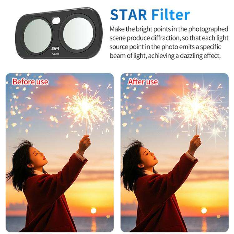 For Insta 360 Luna Ultra JSR CB Series Magnetic Camera Lens Filter, Filter:ND16
