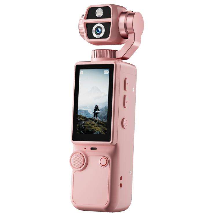 Q9 2 inch IPS Screen 4K UHD Sports Gimbal Camera(Pink)