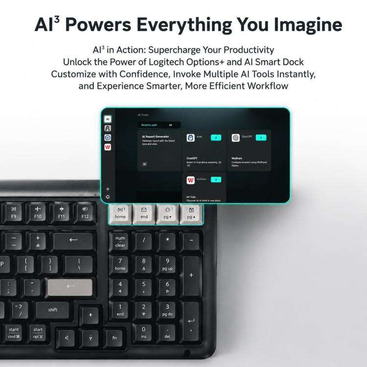 Logitech ALTO KEYS K98S Plus Custom Tri-Mode Wireless Mechanical Keyboard(Black)