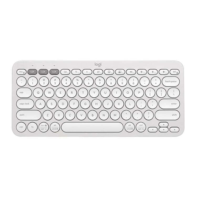 Logitech K390 Ultra-thin Portable Wireless Bluetooth Keyboard(White)