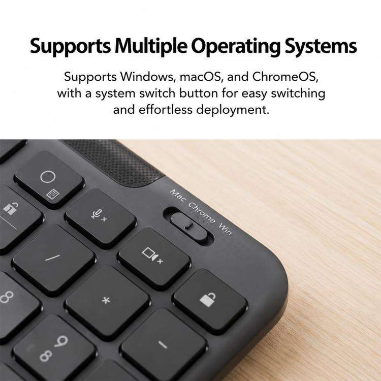 Logitech K620 Silent Wired Office AI Keyboard(Black)
