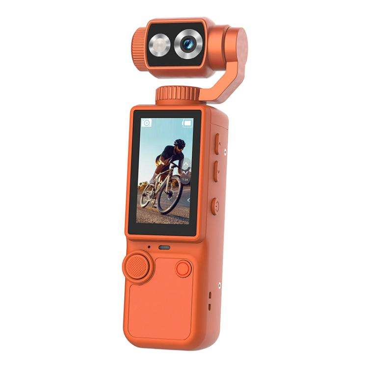 Q8 2 inch IPS Screen 4K Portable Multifunctional Camera(Orange)