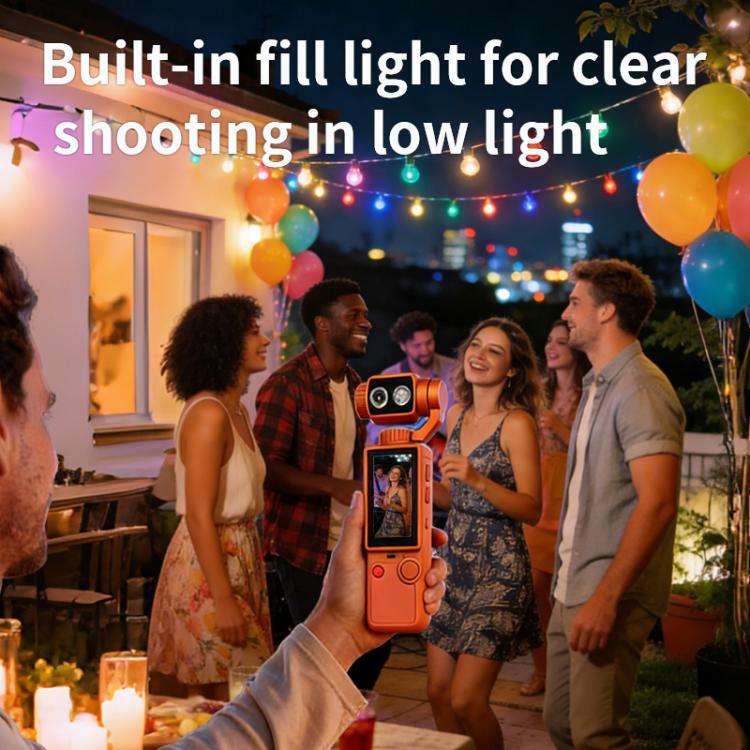 Q8 2 inch IPS Screen 4K Portable Multifunctional Camera(White)