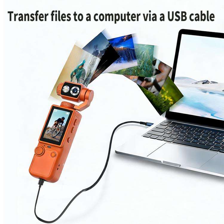Q8 2 inch IPS Screen 4K Portable Multifunctional Camera(White)