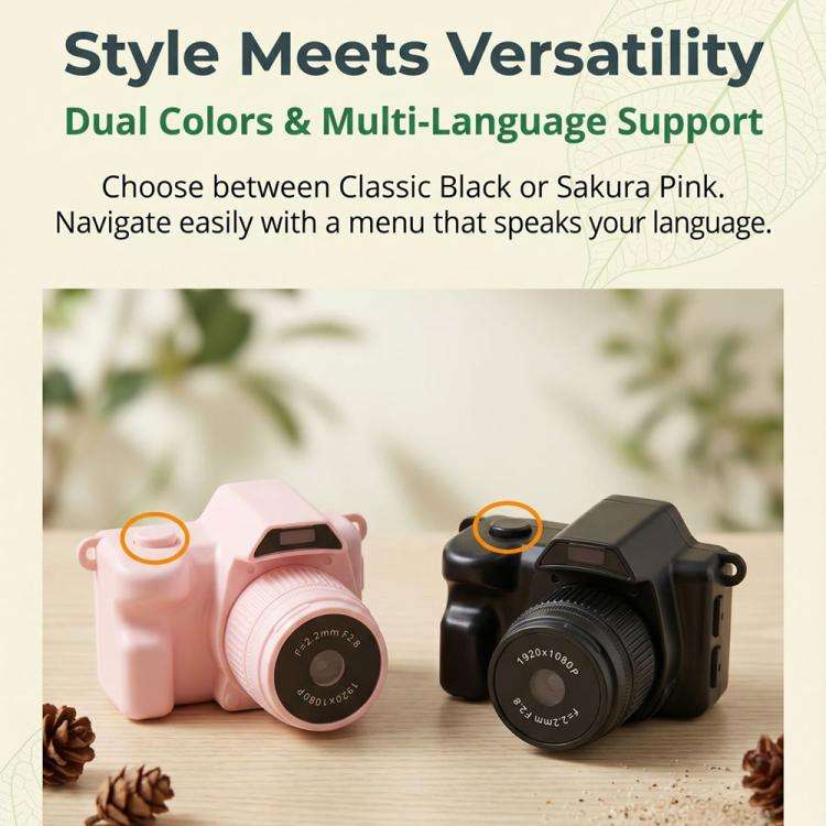 L300 2MP Mini Thumb Action Camera(Pink)