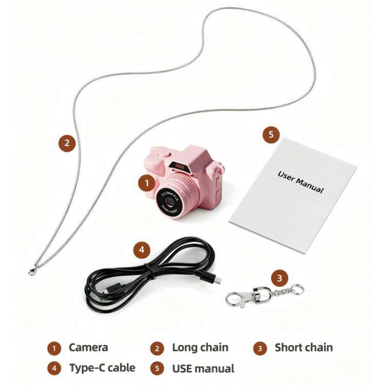 L300 2MP Mini Thumb Action Camera(Pink)