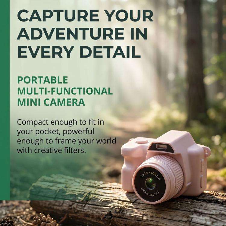 L300 2MP Mini Thumb Action Camera(Pink)