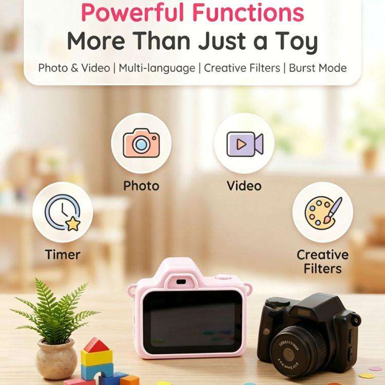 L300 2MP Mini Thumb Action Camera(Pink)