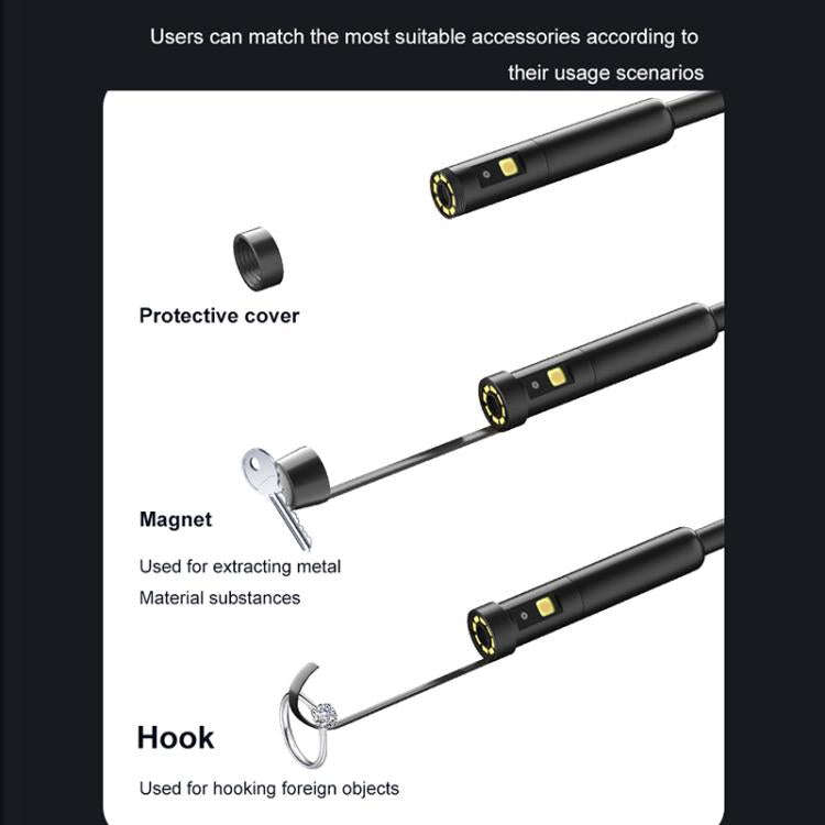 P280 5 inch HD Screen 8mm Industry Digital Endoscope, Type:5m Hard Cable Single-lens