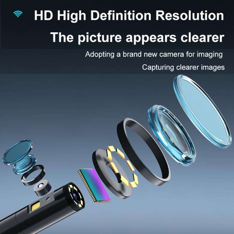 P280 5 inch HD Screen 8mm Industry Digital Endoscope, Type:5m Hard Cable Single-lens