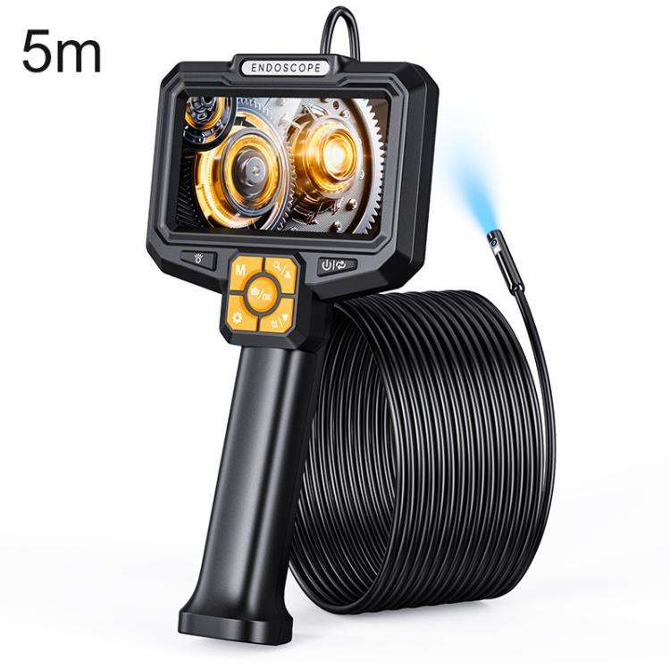 S11 5 inch IPS HD Screen 8mm Industry Digital Endoscope, Type:5m Hard Cable Dual-lens