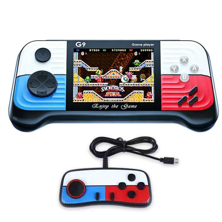 G9 3.0 inch Screen Portable Retro Handheld Video Game Console Built-in 600 Games, Model:Double(Re...