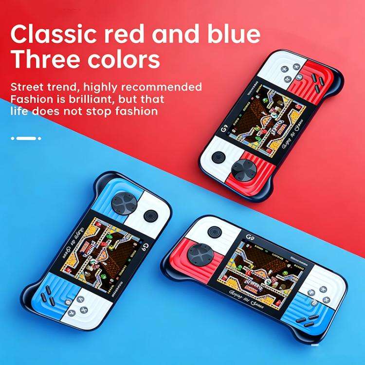 G9 3.0 inch Screen Portable Retro Handheld Video Game Console Built-in 600 Games, Model:Double(Re...