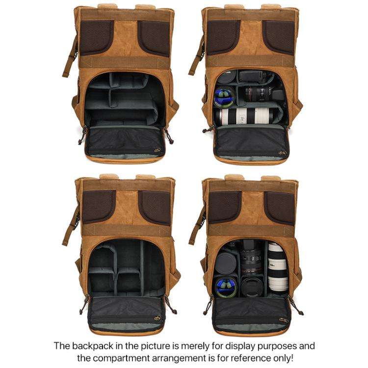 Multifunctional Camera Bag Divider Polyester Lens DIY Liner Separator Pad, Type:E Grey