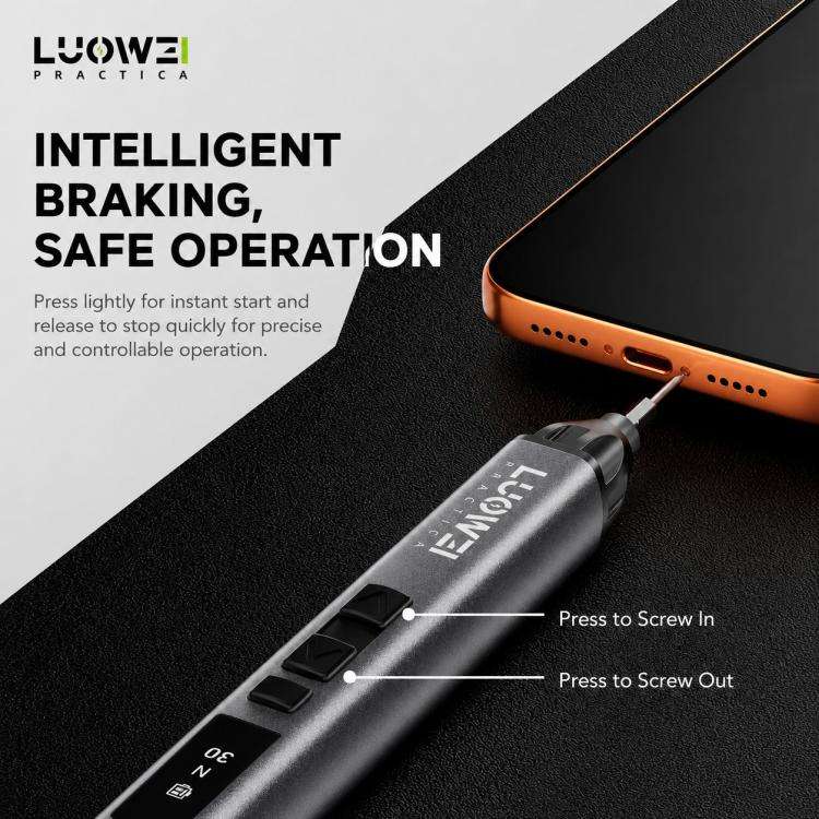 LUOWEI Adjustable Torque Electric Screwdriver Set, Model:S1 Pro