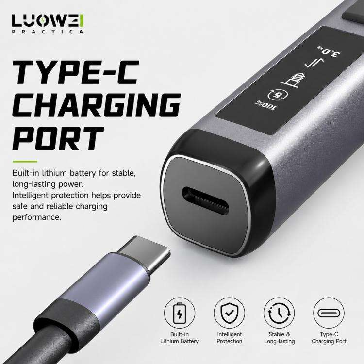 LUOWEI Adjustable Torque Electric Screwdriver Set, Model:S1 Pro