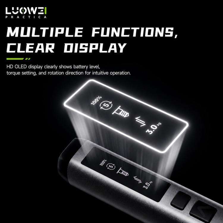 LUOWEI Adjustable Torque Electric Screwdriver Set, Model:S1 Pro