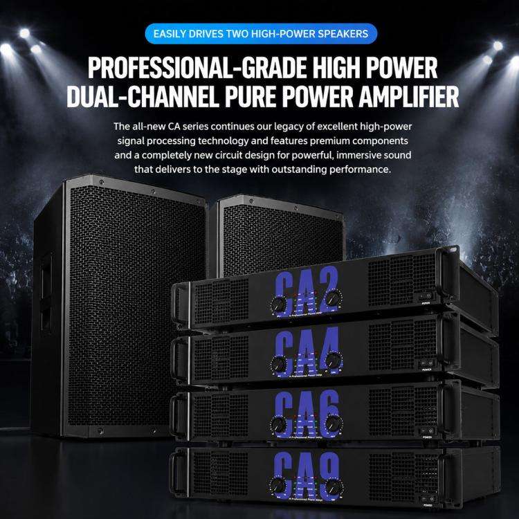 CA50 3600W Stage Dual-Channel Pure Audio Power Amplifier(UK Plug)