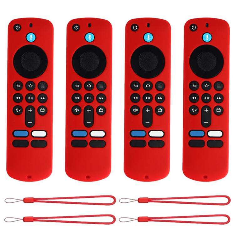 For Amazon Fire TV Stick 4K 2025 Remote XDcase 4pcs Soft Silicone Protective Case with Mini Strap...