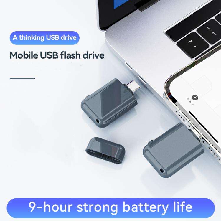 C32 Type-C USB Drive Voice Recorder, Memory:8GB(Dark Blue)