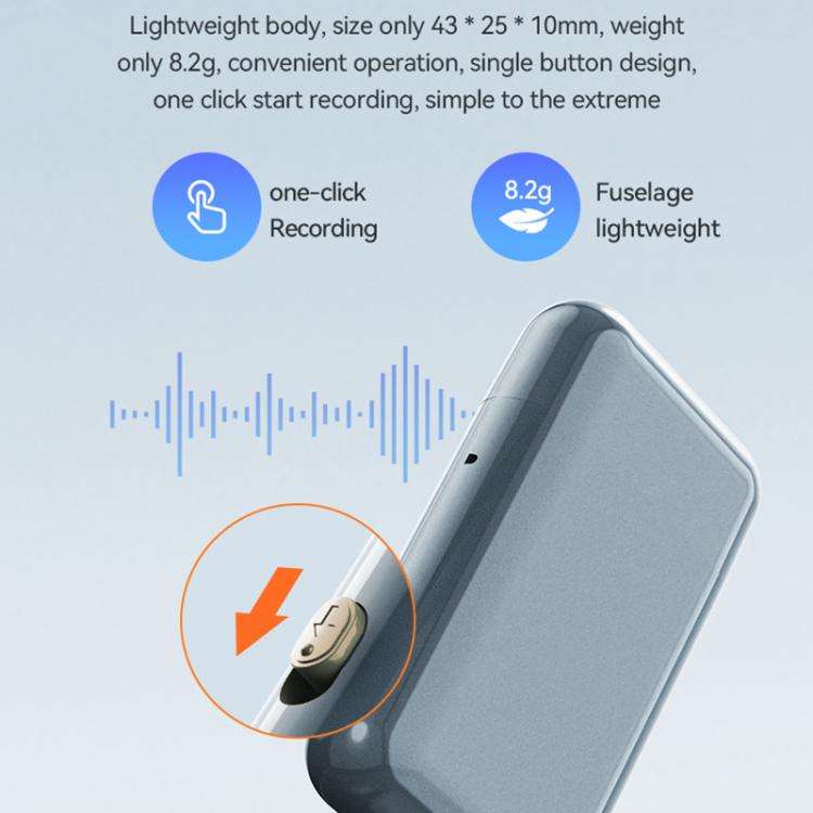 C32 Type-C USB Drive Voice Recorder, Memory:32GB(Dark Blue)