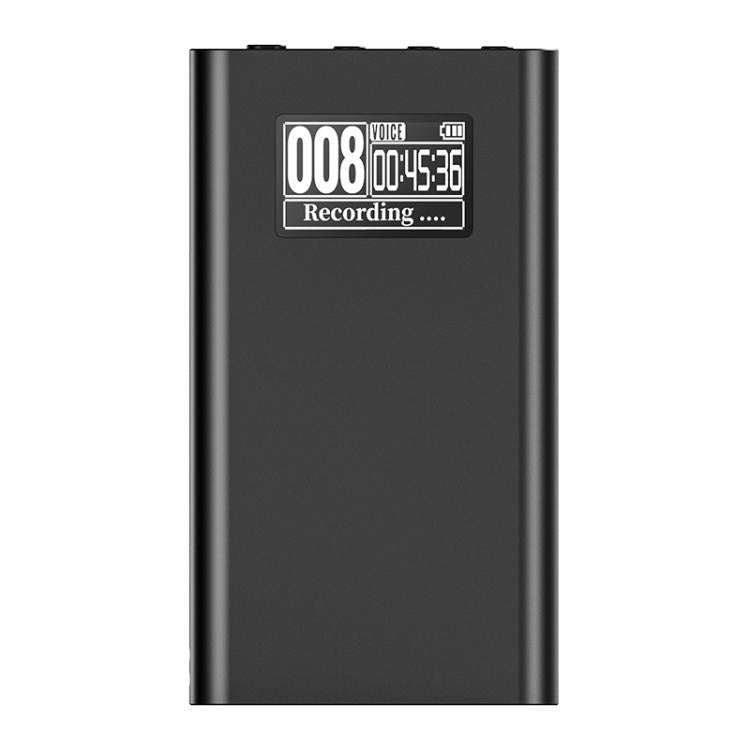 Q86 0.77-inch Screen Ultra-long Standby Smart Digital Voice Recorder, Memory:4GB(Black)
