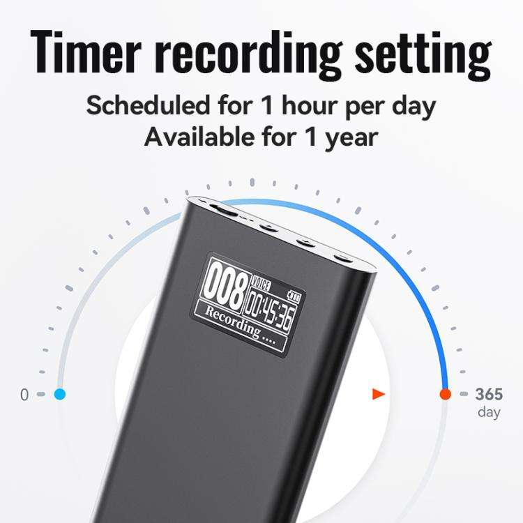 Q86 0.77-inch Screen Ultra-long Standby Smart Digital Voice Recorder, Memory:4GB(Black)