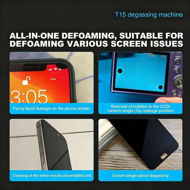 MaAnt T15 15 inch LCD Screen Smart All-in-One Defoamer Machine, Plug:EU Plug