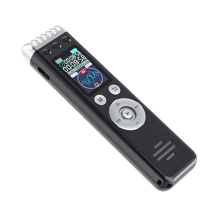 Q88A 1.14-inch Screen Multi-function HD Smart Voice Recorder Support AIREC-APP, Memory:16GB(Black)
