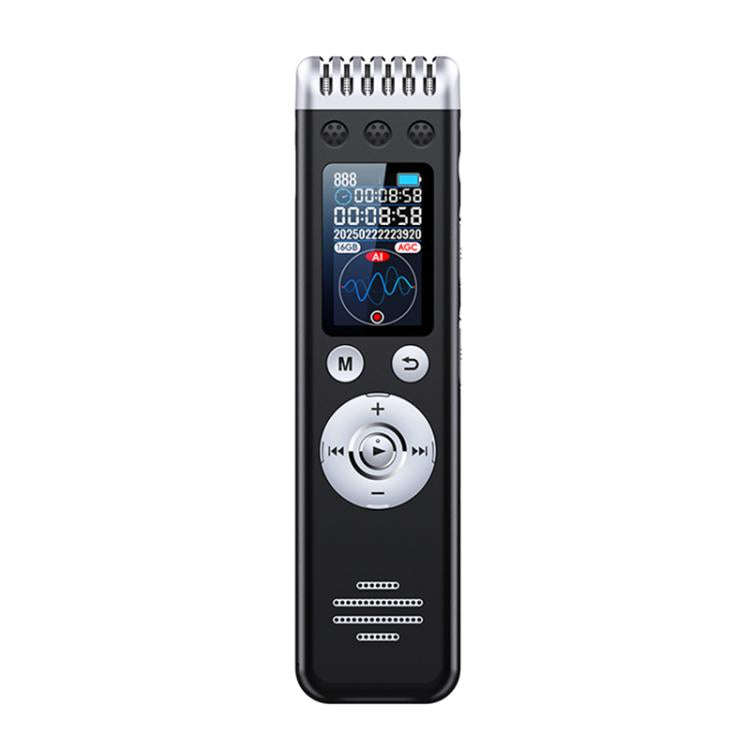 Q88A 1.14-inch Screen Multi-function HD Smart Voice Recorder Support AIREC-APP, Memory:32GB(Black)
