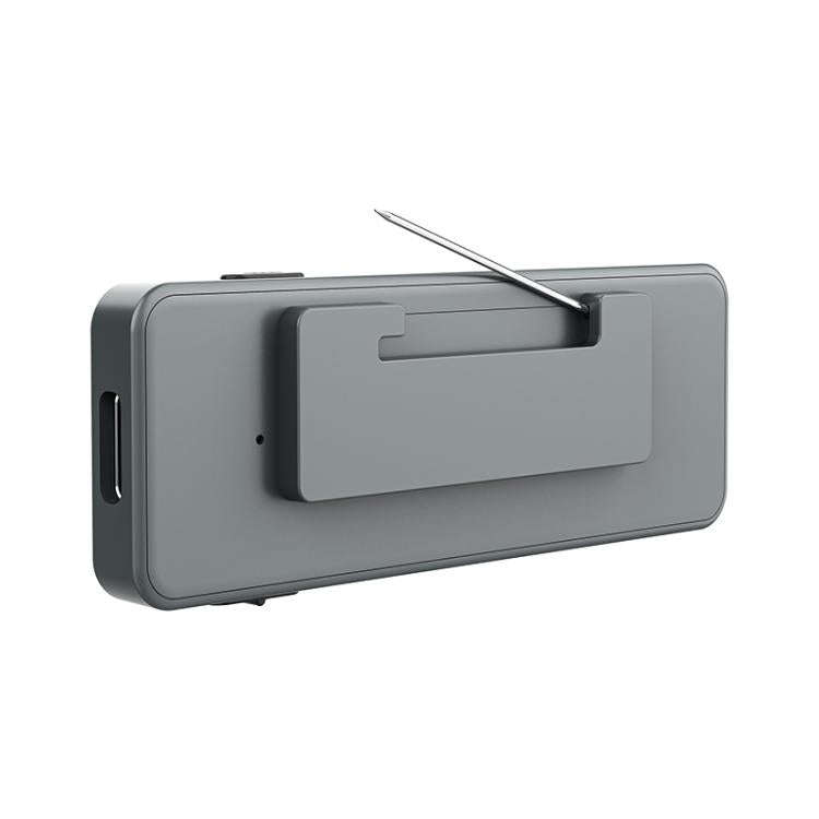 A7 Employee ID Badge AI Voice Recorder with Pin Support AIREC-APP, Memory:128GB(Grey)