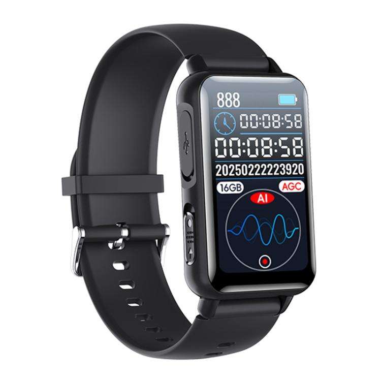 S18A 1.47-inch Screen AI Dialogue Translation Voice Recording Bracelet Support AIREC-APP, Memory:...
