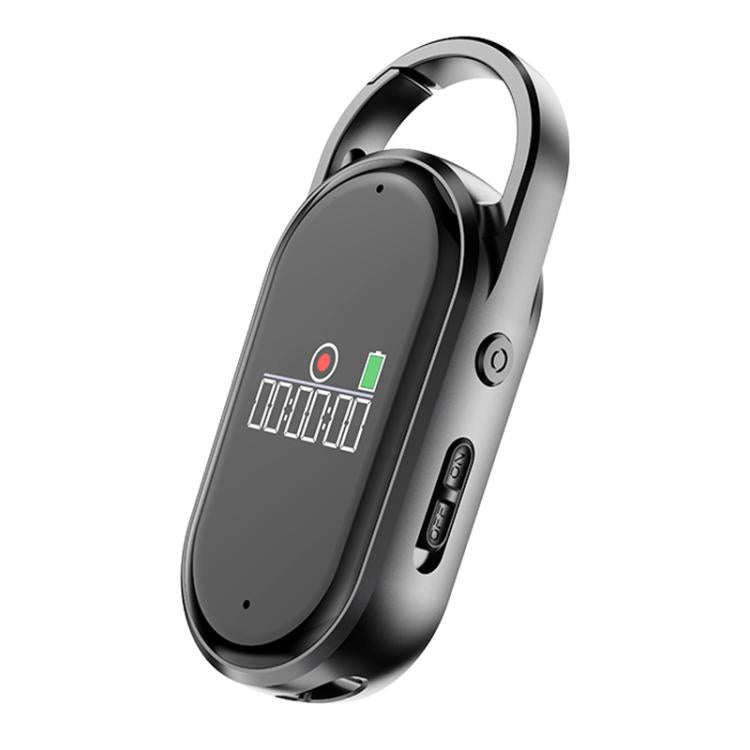 S29A 0.42-inch TFT Display Portable Keychain AI Voice Recorder Support AIREC-APP, Memory:128GB(Bl...