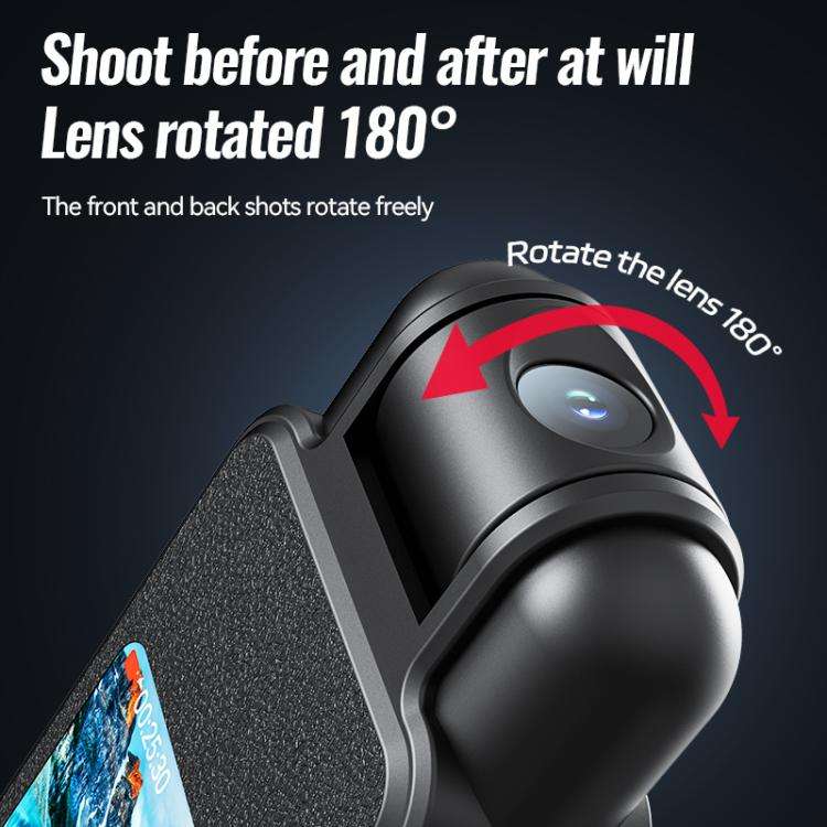V23 0.85-inch IPS Display Portable Motion HD Camera & Voice Recorder, Memory:8GB(Black)
