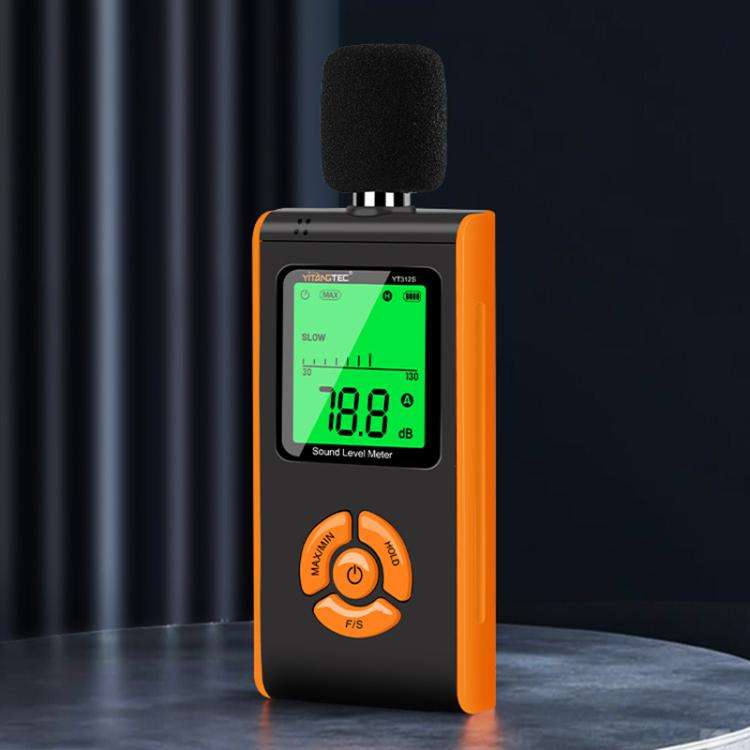 YT312S High Precision Digital Sound Level Meter, Measurement Range: 30130dB(Black Orange)