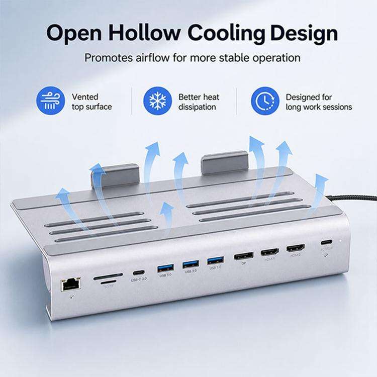 BYL-2601 Multifunctional 11-in-1 Laptop Stand Docking Station