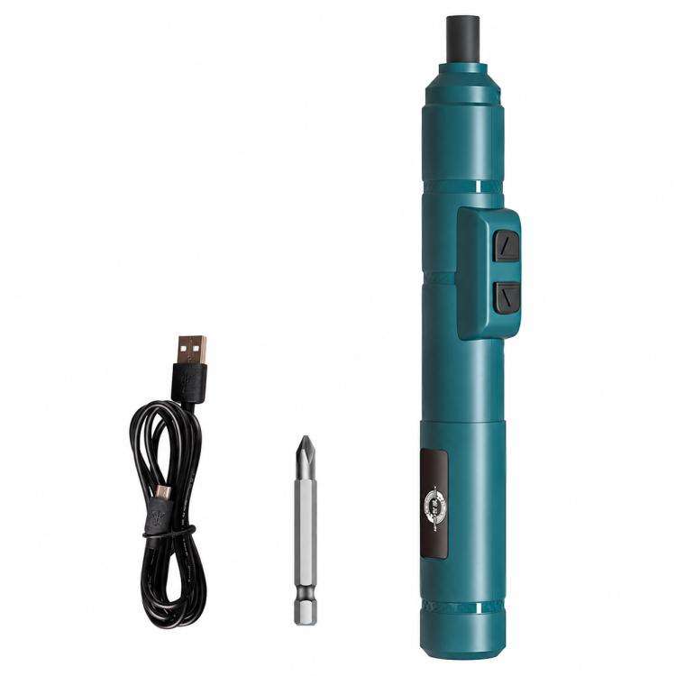 Dual Power Pen-Type Electric Screwdriver, Style:Only Screwdriver