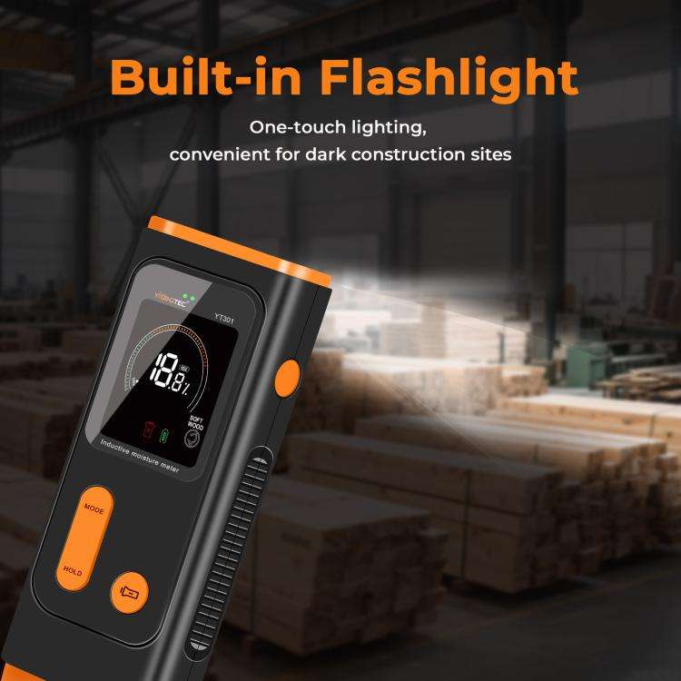 YT301 Non-destructive Inductive Moisture Tester(Black Orange)