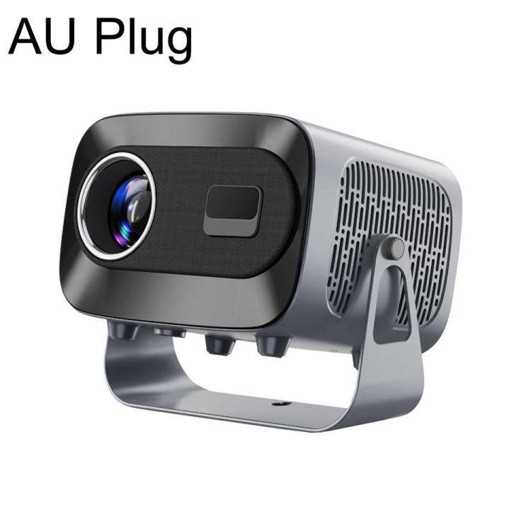 A10 Plus Android 11 360 Degree Rotating Wireless WiFi HD Projector, Plug Type:AU Plug(Gray)
